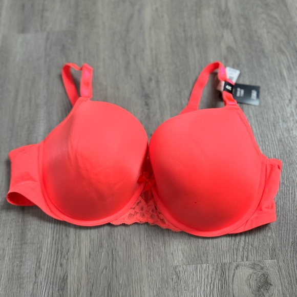 Torrid Curve Other - Torrid Curve Push-Up T-Shirt Bra 42C Neon Pink Lace Trim NWT